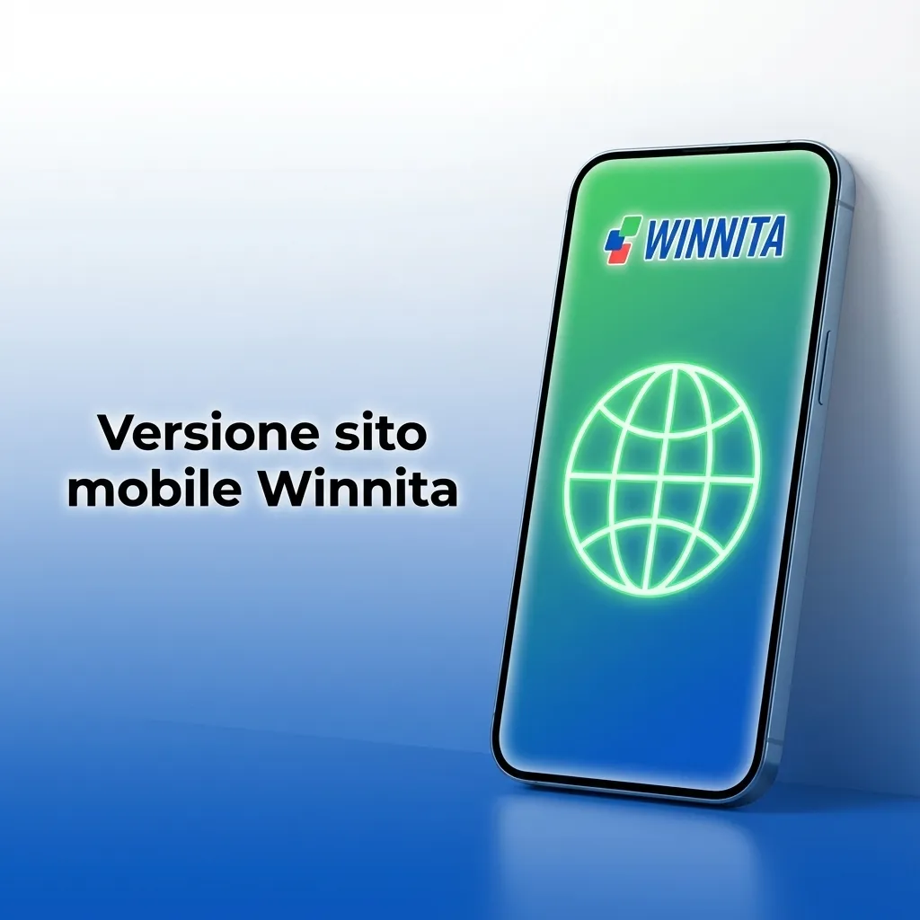 Schermata del sito mobile Winnita su smartphone, con interfaccia ottimizzata per scommesse e giochi casinò online