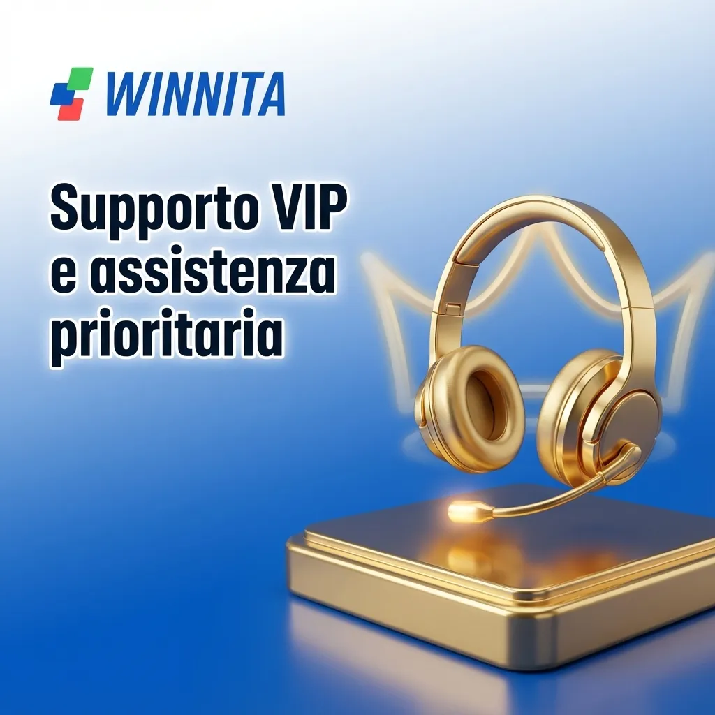 Grafica servizio VIP: icona corona, cuffie e chat indicano assistenza prioritaria dedicata ai clienti VIP